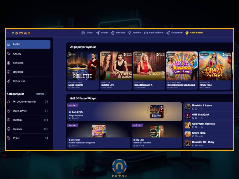 Nomad Casino proqramı ilə mobil sayt arasındakı əsas fərqlər