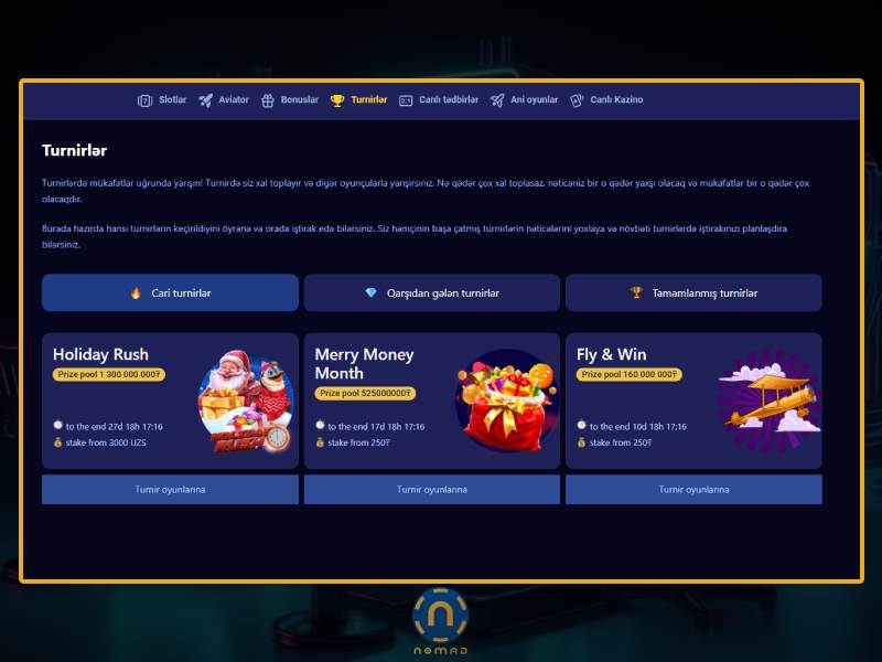 Nomad Casino müştəri dəstəyi xidmətinin xüsusiyyətləri